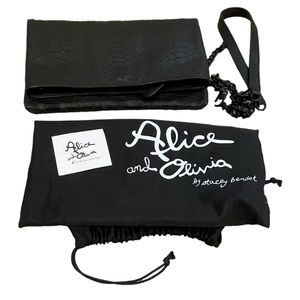 Authentic Alice and Olivia Clutch bag with strap